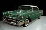 1957 CHEVROLET BEL AIR 2 DOOR HARDTOP - Front 3/4 - 113088