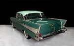 1957 CHEVROLET BEL AIR 2 DOOR HARDTOP - Rear 3/4 - 113088