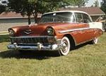1956 CHEVROLET BEL AIR 4 DOOR HARDTOP - Front 3/4 - 113233