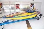 1981 COLE SPEED BOAT W/TRAILER - Front 3/4 - 117314