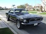 1968 FORD MUSTANG CUSTOM 2 DOOR COUPE - Front 3/4 - 130380
