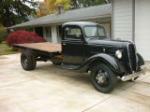 1937 FORD CUSTOM FLATBED TRUCK - Front 3/4 - 138289