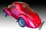 1941 WILLYS AMERICAR CUSTOM 2 DOOR COUPE - Rear 3/4 - 160989