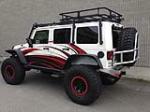 2008 JEEP WRANGLER UNLIMITED RUBICON CUSTOM SUV - Rear 3/4 - 161154