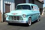 1955 CHEVROLET CUSTOM PANEL TRUCK - Front 3/4 - 161642