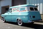 1955 CHEVROLET CUSTOM PANEL TRUCK - Rear 3/4 - 161642