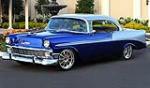 1956 CHEVROLET BEL AIR CUSTOM 2 DOOR HARDTOP - Front 3/4 - 161800