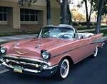 1957 CHEVROLET BEL AIR CUSTOM CONVERTIBLE - Front 3/4 - 170013