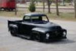 1955 FORD F-100 CUSTOM PICKUP - Front 3/4 - 170622