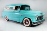 1955 CHEVROLET PANEL TRUCK - Front 3/4 - 176960