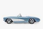 1957 CHEVROLET CORVETTE CUSTOM CONVERTIBLE - Side Profile - 180014