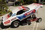 1972 PLYMOUTH BARRACUDA MATTEL HOT WHEELS "SNAKE II" FUNNY CAR - Side Profile - 200686