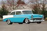 1956 CHEVROLET BEL AIR CUSTOM 2-DOOR POST - Front 3/4 - 201402