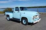 1955 FORD F-100 CUSTOM PICKUP - Front 3/4 - 205837