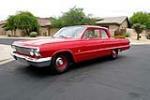 1963 CHEVROLET BISCAYNE 2-DOOR POST - Front 3/4 - 212041