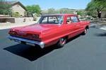 1963 CHEVROLET BISCAYNE 2-DOOR POST - Rear 3/4 - 212041