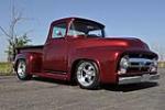 1956 FORD F-100 BIG-WINDOW CUSTOM PICKUP - Front 3/4 - 221780