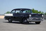 1957 CHEVROLET 150 UTILITY SEDAN - Front 3/4 - 224409