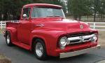 1956 FORD F-100 BIG WINDOW CUSTOM PICKUP - Front 3/4 - 22889