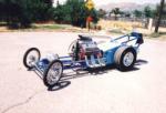 1960 CHASSIS RESEARCH DRAGSTER RAIL - Front 3/4 - 22891