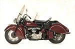 1948 INDIAN CHIEF MOTORCYCLE W/SIDECAR - Side Profile - 23689