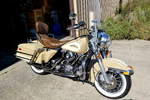 1982 HARLEY-DAVIDSON FLTC MOTORCYCLE - Front 3/4 - 244515