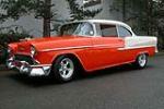 1955 CHEVROLET BEL AIR CUSTOM 2 DOOR HARDTOP - Front 3/4 - 49211