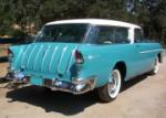 1955 CHEVROLET NOMAD 2 DOOR STATION WAGON - Rear 3/4 - 60887