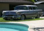 1957 PONTIAC SAFARI 2 DOOR WAGON CUSTOM - Front 3/4 - 61016