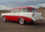 1956 CHEVROLET 210 4 DOOR STATION WAGON - Rear 3/4 - 61107