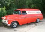1957 CHEVROLET CUSTOM PANEL TRUCK - Front 3/4 - 61149
