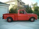 1972 CHEVROLET STEP-SIDE CUSTOM SHORTBED PICKUP - Side Profile - 61201