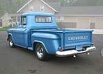 1957 CHEVROLET 3100 CUSTOM 1/2 TON PICKUP - Rear 3/4 - 61373