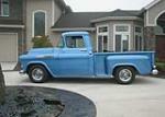 1957 CHEVROLET 3100 CUSTOM 1/2 TON PICKUP - Side Profile - 61373