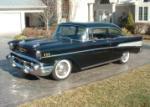1957 CHEVROLET BEL AIR 2 DOOR POST - Front 3/4 - 63915