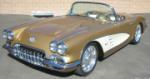 1958 CHEVROLET CORVETTE CONVERTIBLE RE-CREATION - Front 3/4 - 66500