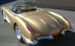 1958 CHEVROLET CORVETTE CONVERTIBLE RE-CREATION - Rear 3/4 - 66500