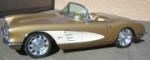 1958 CHEVROLET CORVETTE CONVERTIBLE RE-CREATION - Side Profile - 66500
