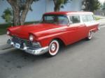 1957 FORD RANCH WAGON 2 DOOR STATION WAGON - Front 3/4 - 70744