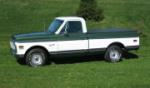 1972 CHEVROLET CHEYENNE SUPER 10 PICKUP - Side Profile - 71141