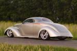 1937 FORD 3 WINDOW CUSTOM COUPE - Rear 3/4 - 75032