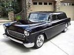 1955 CHEVROLET NOMAD 2 DOOR CUSTOM STATION WAGON - Front 3/4 - 81083