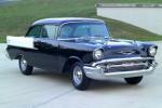 1957 CHEVROLET 150 2 DOOR SEDAN - Front 3/4 - 81592