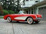 1957 CHEVROLET CORVETTE CONVERTIBLE - Side Profile - 81781