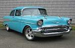 1957 CHEVROLET 210 2 DOOR CUSTOM HARDTOP - Front 3/4 - 81835