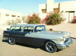 1956 PONTIAC SAFARI CUSTOM 2 DOOR WAGON - Front 3/4 - 82683