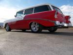 1956 CHEVROLET 210 CUSTOM 2 DOOR WAGON - Rear 3/4 - 93252