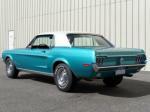 1968 FORD MUSTANG COUPE - Rear 3/4 - 93610