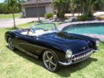 1957 CHEVROLET CORVETTE CUSTOM CONVERTIBLE - Front 3/4 - 96143