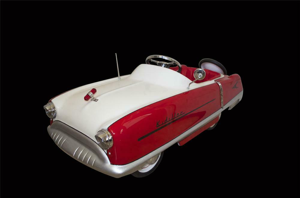 Immaculately restored 1950s Kidillac pedal car. Includes all the